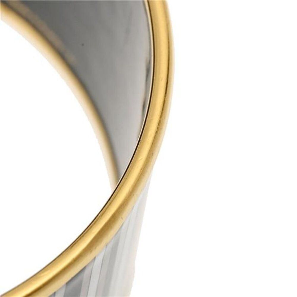 Hermes Enamel Tgm Striped Pattern Bangle - image 7